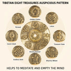 Tibetan Tingsha Cymbals 2pcs, Meditation Sanskrit Brass Chime Bells for Spiritual Healing Mindfulness, Yoga Buddhist