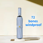 72 Bone Super Strong Windproof Automatic Folding Men Umbrella  Reinforced Large Rainproof Sun Protection Umbrellas Women