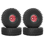 Metal 1.9 Beadlock Wheel Rim Tires Set for 1/10 RC Crawler Car Axial SCX10 III AXI03007 90046 TRX-4 Redcat GEN 8