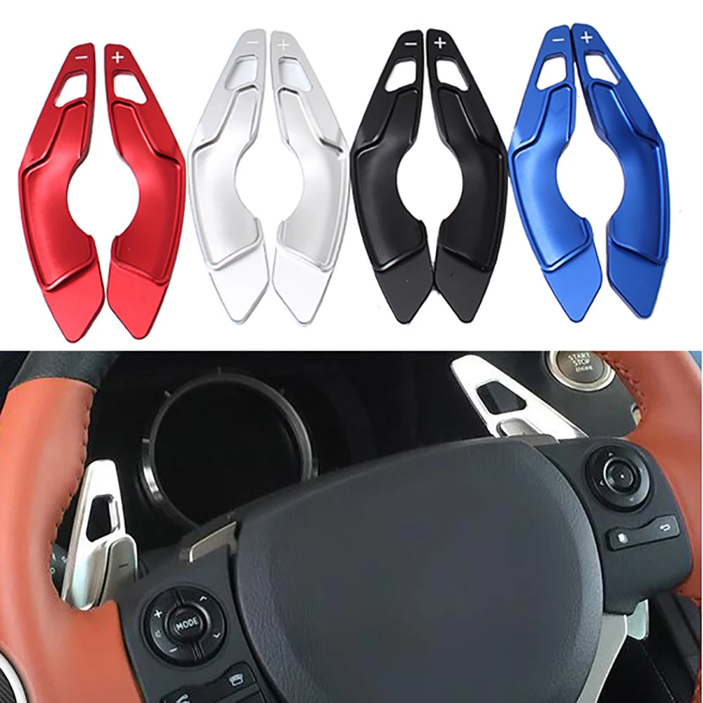 Aluminum Paddle Shifter For Lexus IS200 IS250 IS300 IS350 RC200t RC300 RC350 NX200t Shift Paddle Steering Wheel Paddle Stickers