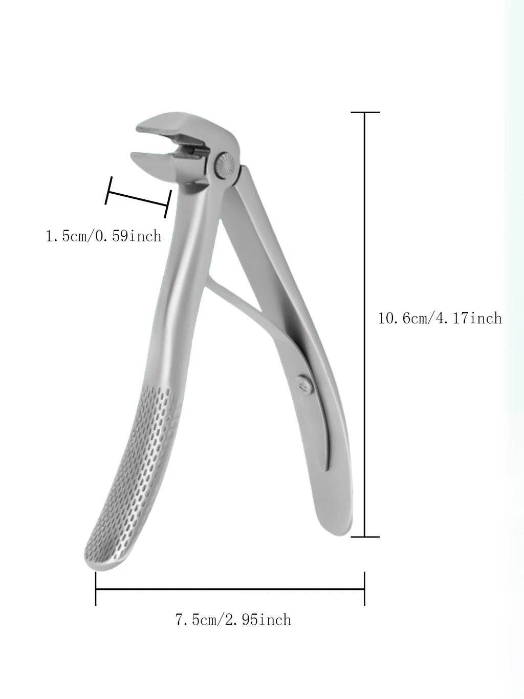 Bend anti splash nail clipper, stainless steel nail clipper, large opening high-quality nail clipper, essential tool for home
