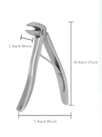 Bend anti splash nail clipper, stainless steel nail clipper, large opening high-quality nail clipper, essential tool for home