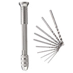 1/11pcs 0.3-3.2mm Mini Micro Hand Drill Woodworking Drilling Tools For Models Hobby Jewelers Drilling Rotary Tool DIY