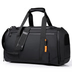 Large Capacity Carry on Travel Bag for Men Spacious Sports Gym Bag with Multiple Compartments Weekend Overnight Duffel Bag