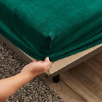 Warm and Thick Elastic Fitted Sheets Adjustable Flannel Winter Mattress Cover Velvet Bed Linens, 150/180/200 Multi Sizes