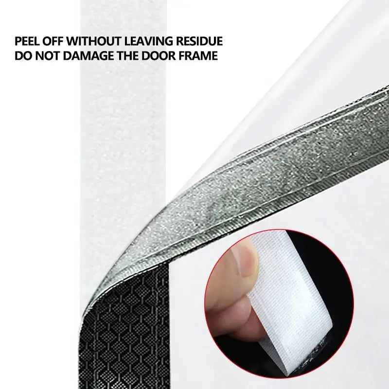 Transparent magnetic windproof thick partition curtain, household oil fume proof air conditioning curtain, no drilling required