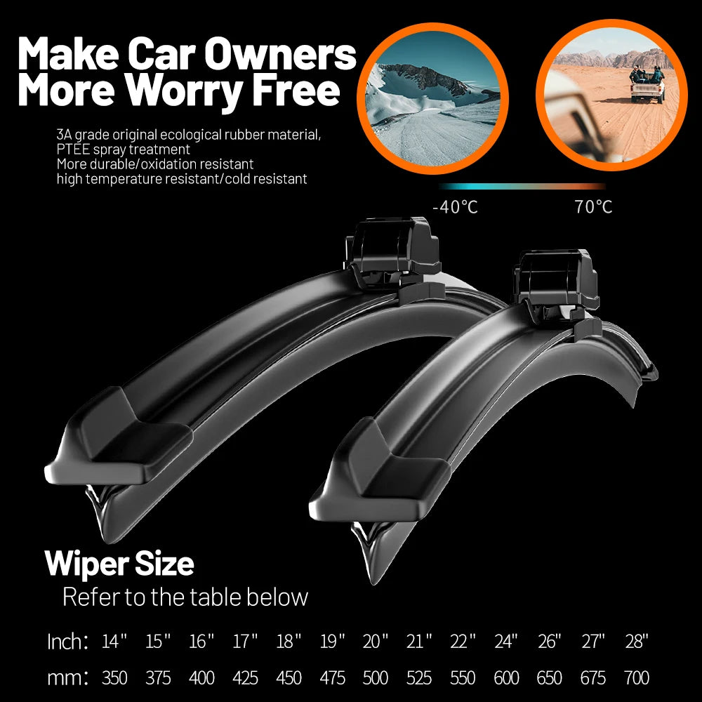 Wiper Front Wiper Blades For Ford Focus 3 Hatchback 2011-2017 2012 2013 2014 2015 Windshield Windscreen Front Window 28"+28"