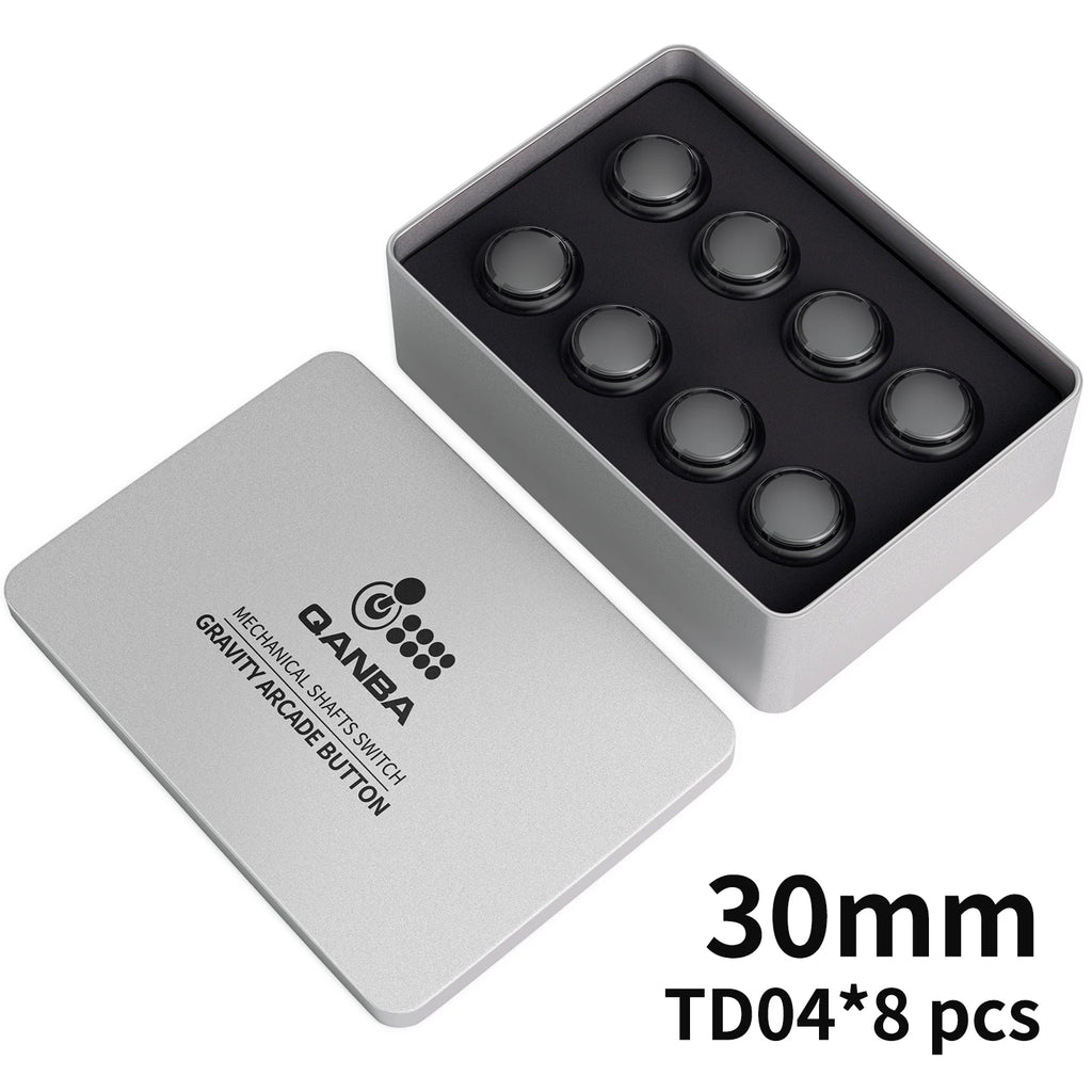 Qanba Gravity KT Arcade buttons Mute snap-in button Multiple trigger stroke adjustments 30mm Arcade Joystick DIY Parts (8Pcs)