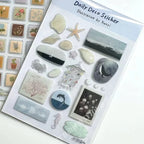 Cute Cartoon Ocean World 3D Jelly Stickers Transparent Resin Gel Self-adhesive Decoration for DIY Phone Cases Tablet Computers