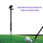 Golf Ball Head Mobile Phone Magnetic Stand Outdoor Swing Fishing Insertion Photography Selfie Stick Hand Tools Accessories