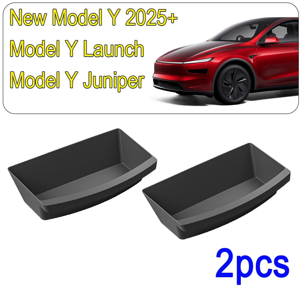 For Tesla New Model Y 2025 Juniper Launch Under Seat Storage Box Case Car Seat Organizer Vehicle Underseat Drawer Tray Accessory