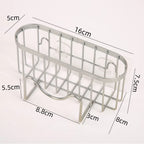 Suction Cups Sponge Drainer Rack Stainless Steel Sponge Holder Fast Drainage Easy-To-Clean Sink Sponge Stand Drain Holder