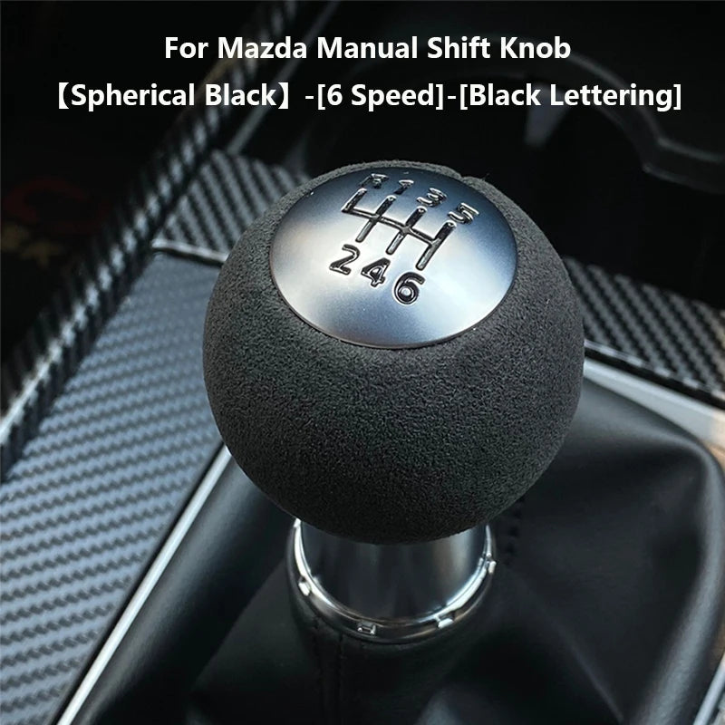 Brand New Suede 5 Speed 6 Speed Manual Shift Knob For Mazda 6 Atenza For Mazda 3 Axela Mazda 8 5 CX-5 CX-4 MX-5 MX5