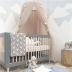 Nordic Princess Crown Dome Tent Mosquito Net 7-layer Mesh Bed Curtain Children's Room Decoration Girl Pink Crib Canopy Beds Kids