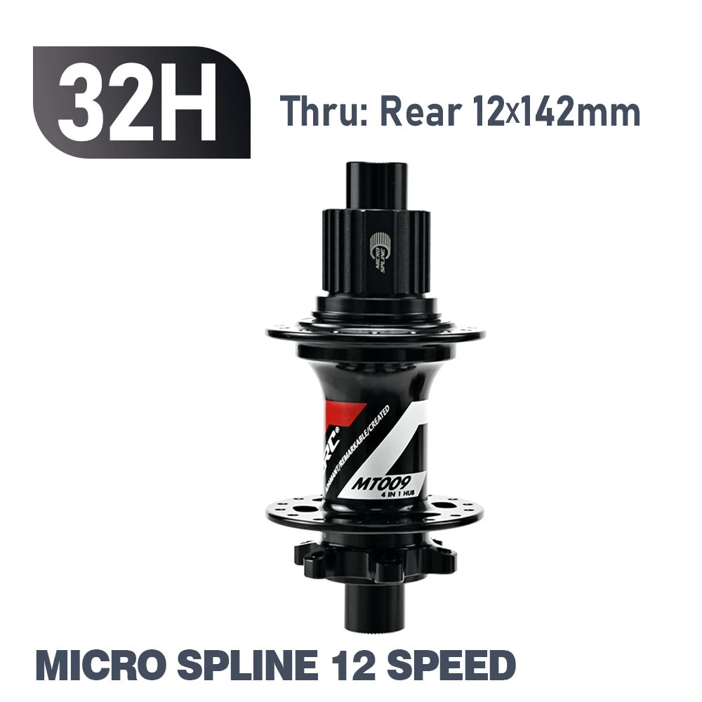 ARC MT009 Rear Hub 4in1 BOOST 10x135 12x142 12x148 MTB XC Gravel E Bike Bicycle Hub 28H 32H HG XD MS-Micro Spline 12V 6 Pawl