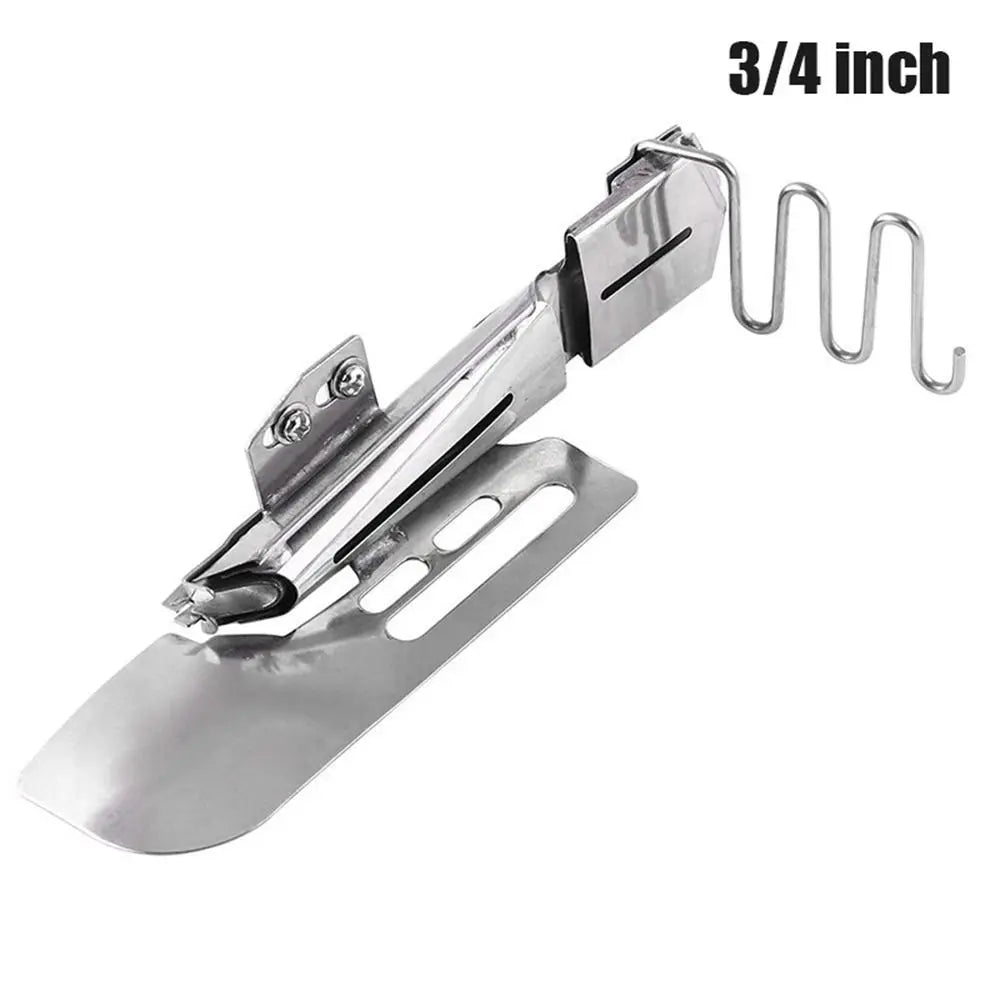 Adjustable Steel Sewing Binder Folder Attachment for Cylinder Bed Machines, Multiple Sizes