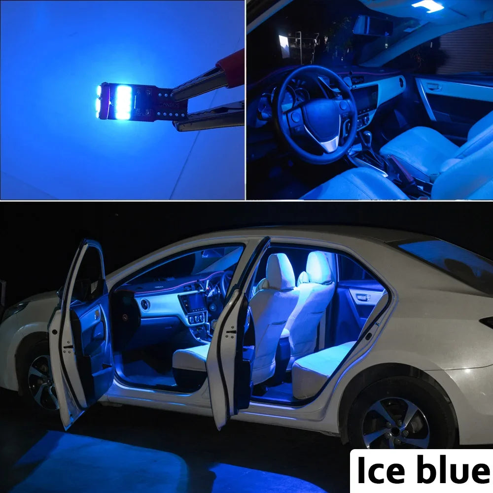 15Pcs For Honda Accord 7 8 7th 8th 2003-2007 2008 2009 2011 2012 Indoor Reading Dome Bulbs LED Interior Vanity mirror Light Kit