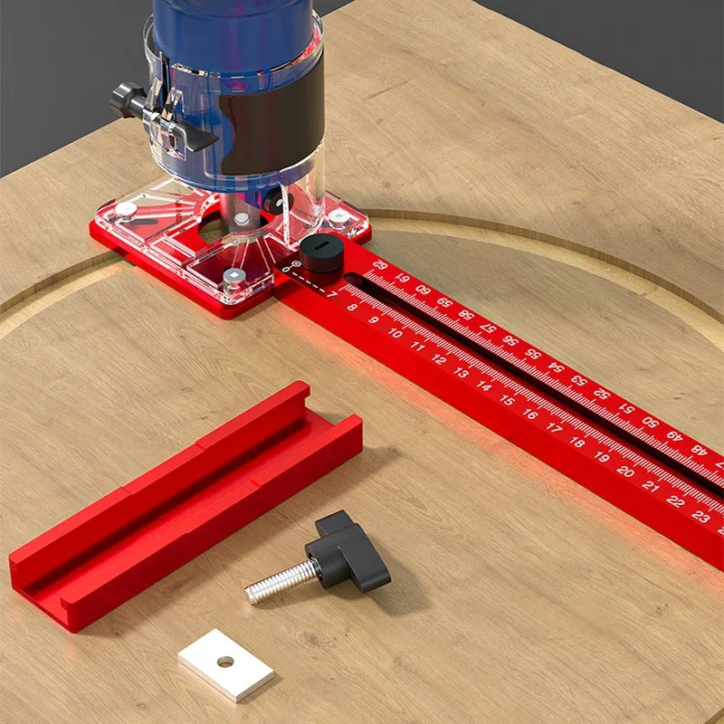 3 In 1 Router Milling Groove Bracket Woodworking Cutting And Milling Circular Tool Auxiliary Circular Drilling Tools