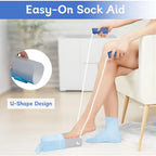 No bending Sock Aid Easy On and Off Stocking Slider Donner Pulling Assist Device Sock Helper Aid Tool Portable Sock Wearing