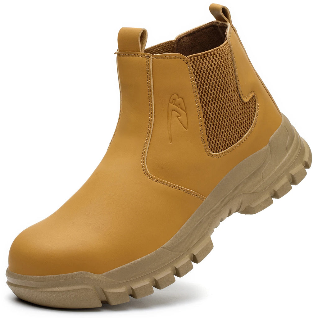 Lightweight Steel Toe Work Shoes for Men Construction Safety Sneakers Anti-Puncture Outdoor Boots with Anti-Smash Protection