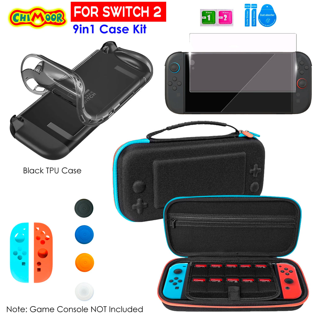 Protective Case for Switch 2 (2025), NS 2 TPU Cover Protector, Anti-Scratch, Shock-Absorption, Ergonomic Grip Design For NS2