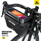 WILD MAN XT8 EVA Handlebar Bag for E-Scooters/Foldable Bikes – Waterproof TPU Touch Screen, Quick-Release Mount