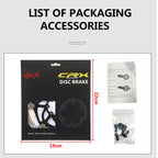 RACEWORK Carbon Fiber Bike Disc Brake Rotor MTB Road Bicycle Ultralight 6 Bolts Floating Rotor 140mm 160mm 180mm Brake Disc