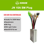 JN Ebike Controller 36V 48V 15A 17A 22A 25A 30A 35A Control System with 6 9 12 Mosfets for Electric Scooter Conversion Parts