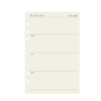 45 Pieces A5 A6 A7 6ring Loose Leaf Notebook Refill Binder Inner Page Budget Weekly Monthly To Do Line Dot Grid Paper Stationery
