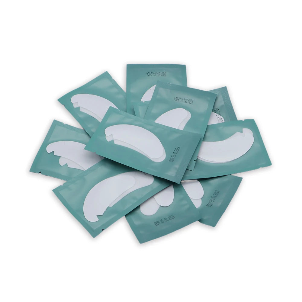 OWOSC Hydrogel Under Eye Patches for Eyelash Extension, V-Shape, 500 Pairs, Color Options