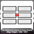 Fit for Roborock Qrevo C/Curv/CurvC/CurvC PRO/Edge/EdgeC/5AE/S5V/S5X/5AI/5XC Main Side Brush HEPA Filter Mop Pad Dust Bag Parts