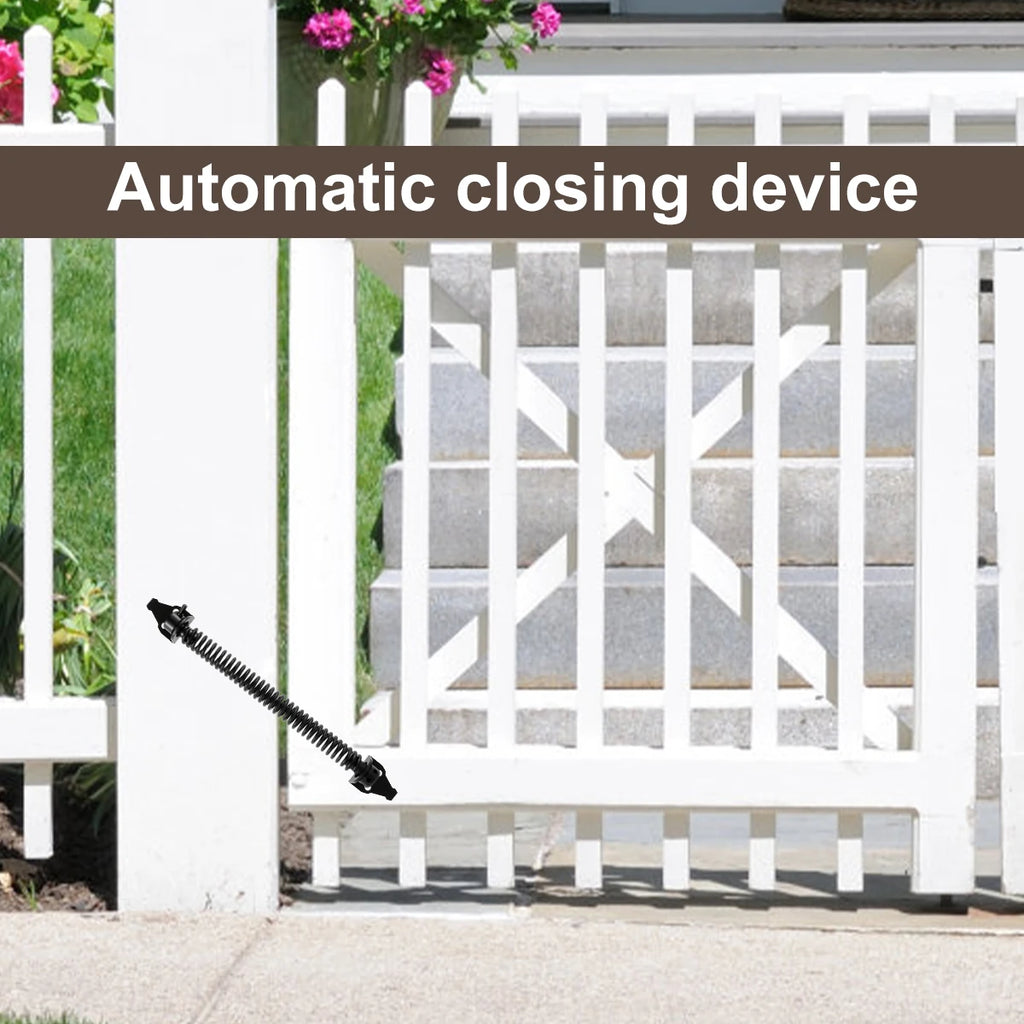 Garden gate spring closer 8 inch carbon steel automatic gate/door closer, black, 1pc/2pcs