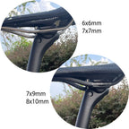 ELITAONE MTB Carbon Seat Post 27.2/30.9/31.6mm Offset 20mm Road Bike Seatpost with Carbon Fiber Base Cover