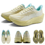 IRUNSVAN Carbon Fiber Running Shoes Thick Sole Breathable Unisex Sneakers, Sizes 37-44