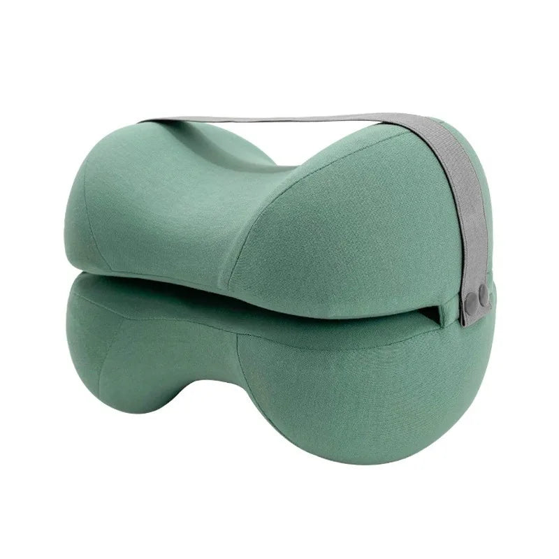 Contoured Knee Pillow for Side Sleepers, Cooling Memory Foam Leg Spacer 1pc 50x30cm