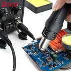 JCD 8586D Soldering Station 2 IN 1 Hot Air Gun Solder Station with 2 Digital display,10-Minute Sleep Mode for SMD Rework 220V