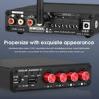 Nobsound HiFi Stereo Bluetooth 5.0 Digital Power Amplifier USB Music Player 2/4 Channel Home Multi Zone Audio Amp Receiver 50W*4
