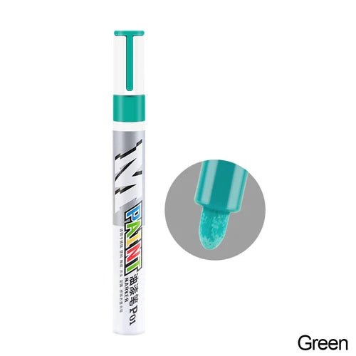 White Waterproof Cars Wheel Tire Oily Mark Pen Auto Rubber Tyre Paint Pen Cd Metal Permanent Paint Marker Graffiti Touch Up