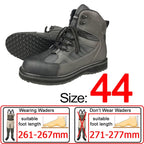 Fishing Shoes, Outdoor Fly Fishing Boots, Felt or Rubber Sole Sea River Reef Rock Fishing Boots, Hunting Fishing Waders Boots