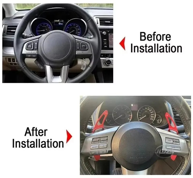 Shift Paddles Steering Wheel Shifter Extended Fits For Subaru Forester Outback XV BRZ WRX Impreza Crosstrek Legacy Accessories