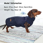 Winter Dog Coat for Dachshund Water Repellent Warm Dog Jacekt for Small Short-Leg Dogs Diamond Quilted Windproof Dog Clothing