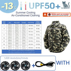 Summer 4 Fans Air Conditioning Cooling Vest Men Women Ultralight Outdoor Jacket Sun Protection Windbreaker Travel Fishing Sports