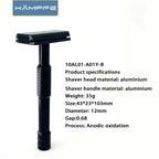 Kampfe Vintage Double-Edged Razor Non-Slip Aluminium Wet Grooming Shaver Classic for Men & Women