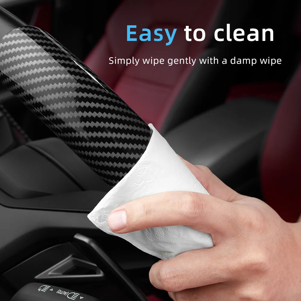Ram steering wheel cover carbon fiber texture segmented quick-release 2pc/3pc set, colors