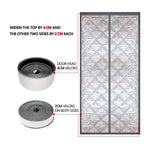 Warm and windproof magnetic self-priming cotton door curtain for kitchen, thickened shading and insulation, easy to install