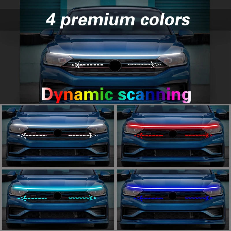 Headlight Led Lamp DRL 12V For Fiat Ducato 2014-2021 Daytime Running Light With Start Scan Car Decorative Atmosphere Lamps DRL