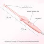 Mini Hair Curling Iron 9mm Curler Wand Professional Curly Tongs Ceramic Electric Salon Styling Tool Small Crimping Iron