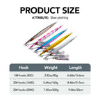 Goture 80g 160g 200g Jig Fishing Lure Set Fast Sinking Jigging Lure Luminous Reation Double Hooks  Metal Jig for sea fishing