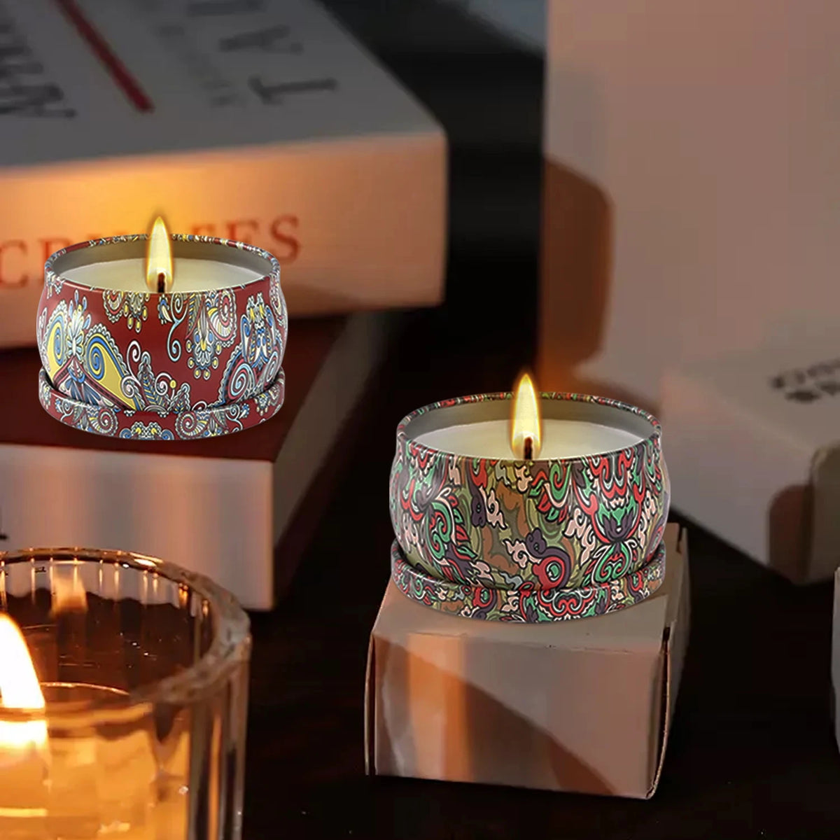 24 Packs of Chinese Classical Scented Candles, Parties, Celebrations, Holiday Gifts, Home Decorations, Wedding Decorations