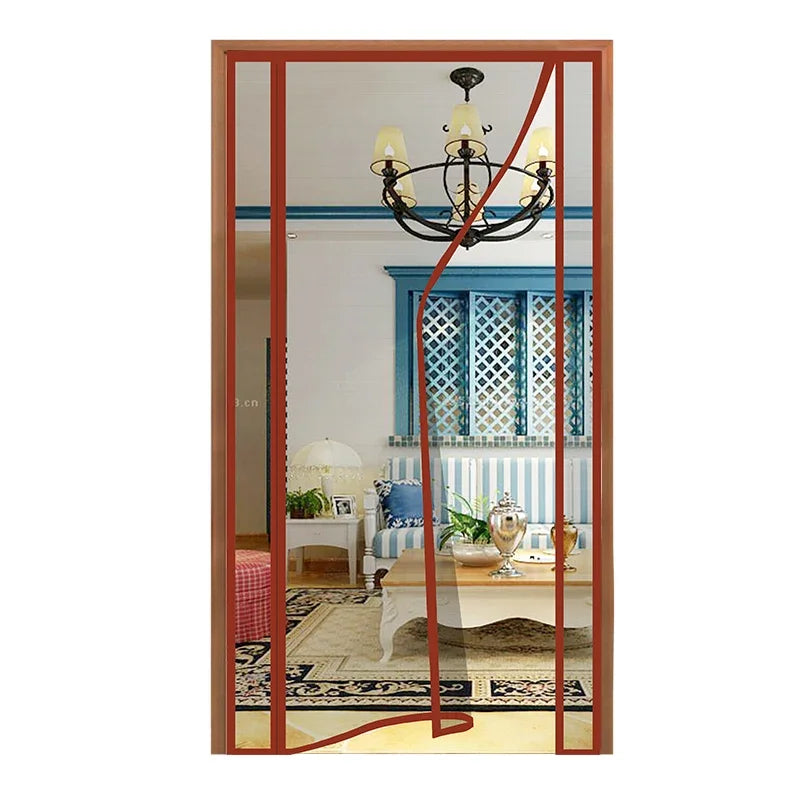 Magnetic Mesh Screen Door Mosquito Net, Anti Fly Insect Door Mesh, Open from Side 2,Automatic Closing, Size Can Be Customized